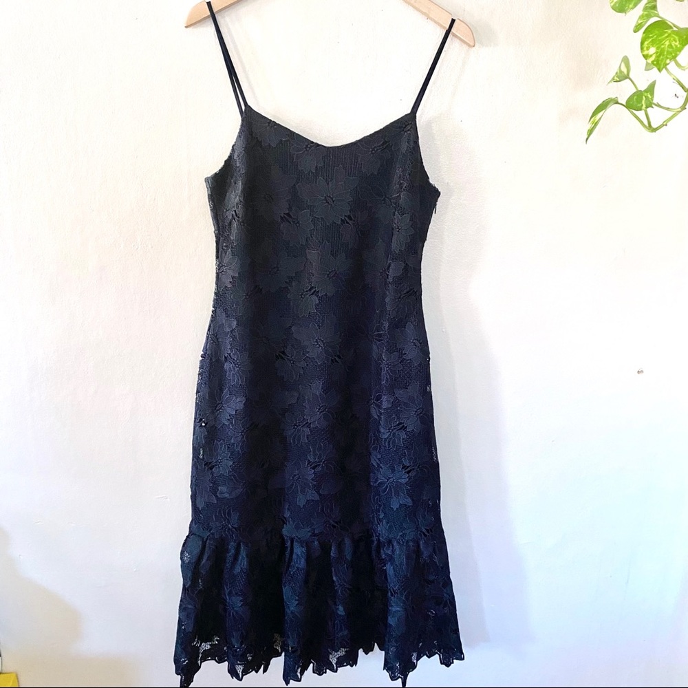 Banana Republic Limited Edition Blue Lace Dress 6